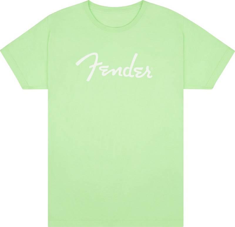 Fender Spaghetti Logo T-Shirt Surf Green - taglia M