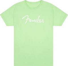 Fender Spaghetti Logo T-Shirt Surf Green - taglia M