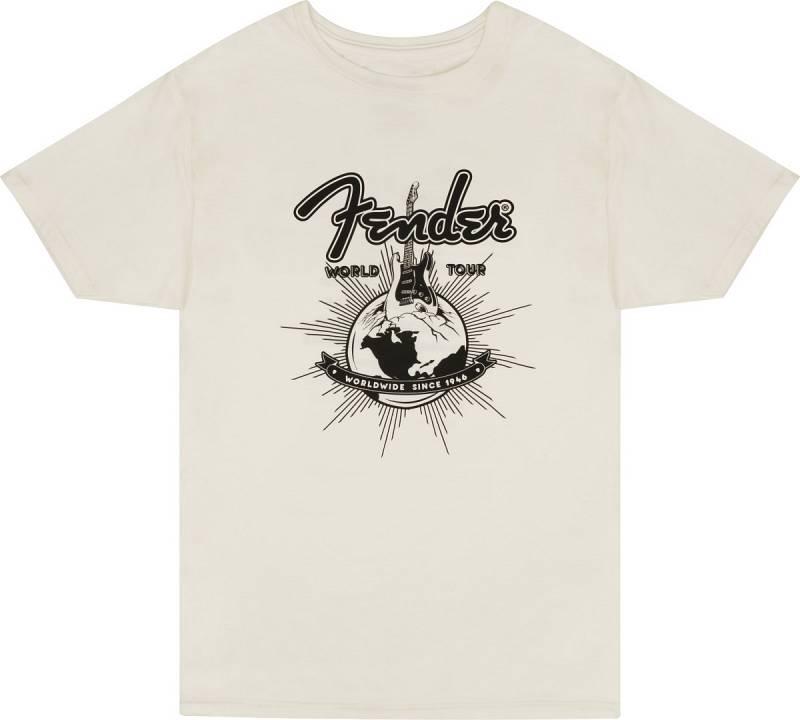 Fender World Tour T-Shirt Vintage White - size M