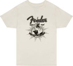 Fender World Tour T-Shirt Vintage White - size M