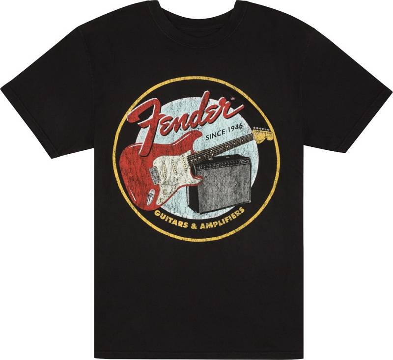 Fender Fender® 1946 Guitars & Amplifiers T-Shirt, Vintage Black, S