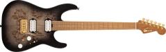 CHARVEL Pro-Mod DK24 HH 2PT CM Poplar Burl Transparent Black Burst