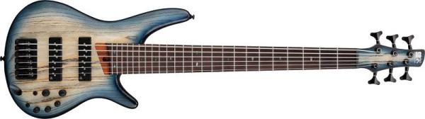 Ibanez SR606E-CTF basso elettrico a 6 corde Cosmic Blue Starburst Flat