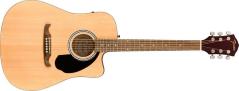 FENDER FA125CE Dreadnought Walnut Natural NEW 2022 - chitarra acustica elettrificata nuova versione