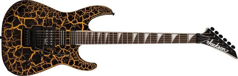 JACKSON Soloist SL3X DX Yellow Crackle - chitarra elettrica con tremolo Floyd Rose