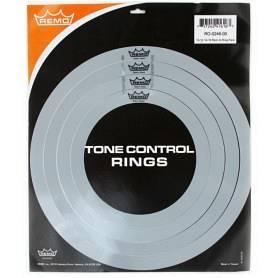 REMO RO-2346-00 SORDINA O-RINGS 4 PEZZI 12" 13" 14" 16" SORDINE PER TOM RULLANTE E TIMPANO RO234600