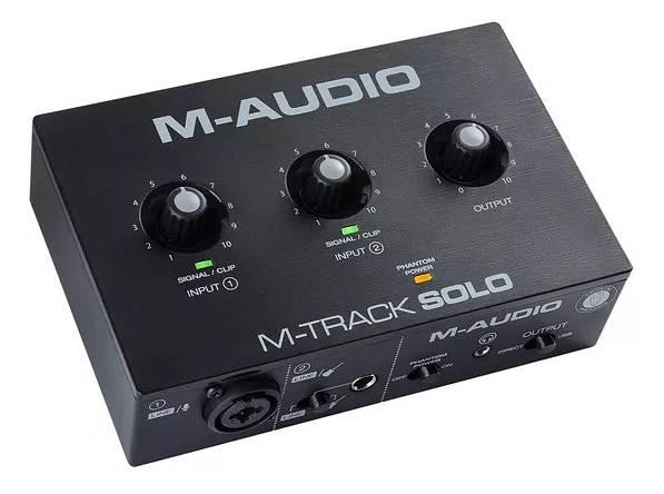 M Audio M-AUDIO M-Track Solo -  INTERFACCIA AUDIO USB 2 CANALI CON 1 INPUT MIC/LINE/INSTRUMENT