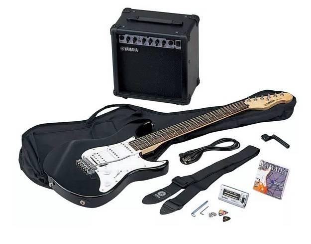 YAMAHA EG112 Guitar pack II - KIT CHITARRA ELETTRICA NERA CON AMPLIFICATORE  E ACCESSORI Chitarre elettriche Solid Body