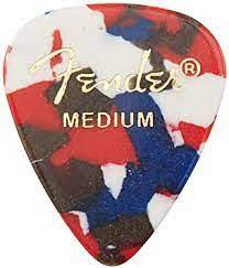 Fender Classic Celluloid, Confetti, 351 Shape, Medium, 144 Count