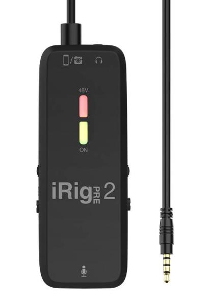 IK MULTIMEDIA Irig Pre 2 - INTERFACCIA PORTATILE PER MICROFONO PER IPHONE, IPAD E ANDROID