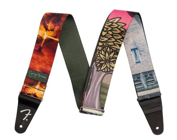 FENDER GEORGE HARRISON TRACOLLA PER CHITARRA SIGNATURE - ALL THINGS MUST PASS FRIAR PARK STRAP MULTI COLOR