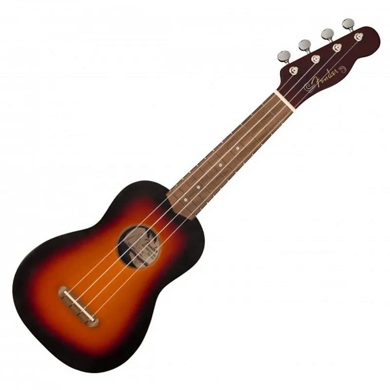 FENDER Venice Ukulele Soprano Uke, Walnut Fingerboard, 2-Color Sunburst