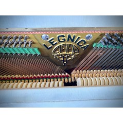 Pianoforte Acustico Verticale Tedesco Legnica Bianco Pastello con Grafica Scritta Artistica - Ricondizionato