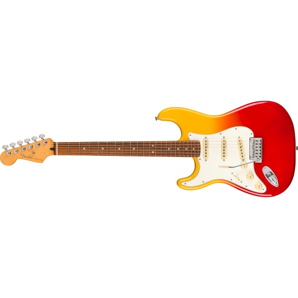 Fender Player Plus Stratocaster, Left-Hand, Pau Ferro Fingerboard, Tequila Sunrise