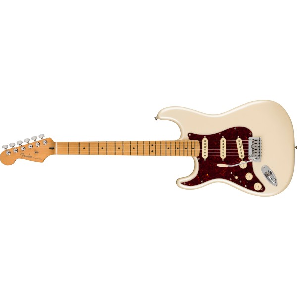 Fender Player Plus Stratocaster, Mancina, Maple Fingerboard, Olympic Pearl