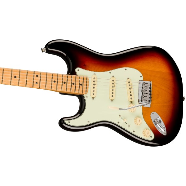 Fender Player Plus Stratocaster, Mancina, Maple Fingerboard, 3-Color Sunburst