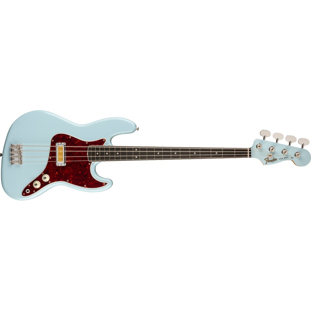 Fender Gold Foil Jazz Bass, Ebony Fingerboard, Sonic Blue