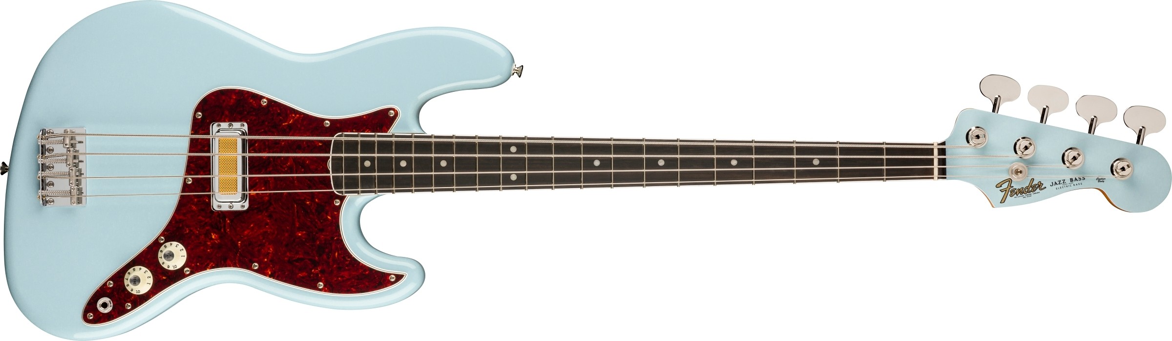 Fender Gold Foil Jazz Bass®, Ebony Fingerboard, Sonic Blue