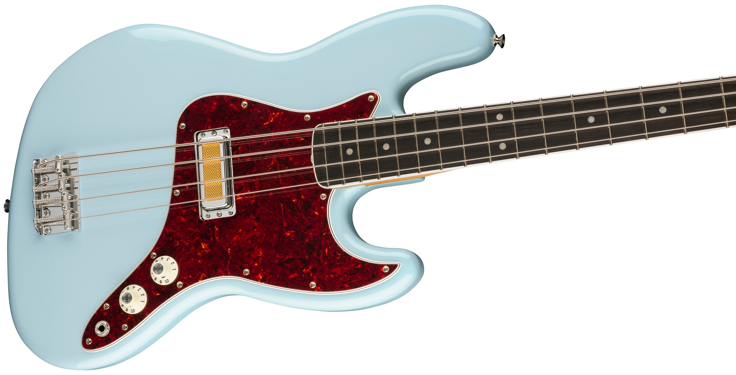 Fender Gold Foil Jazz Bass®, Ebony Fingerboard, Sonic Blue