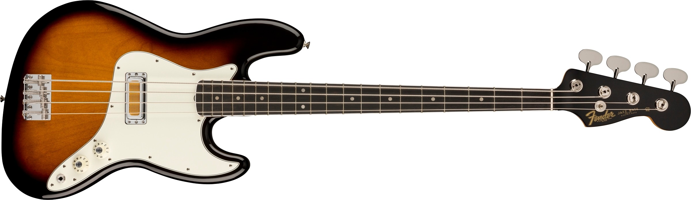 Fender Gold Foil Jazz Bass®, Ebony Fingerboard, 2-Color Sunburst