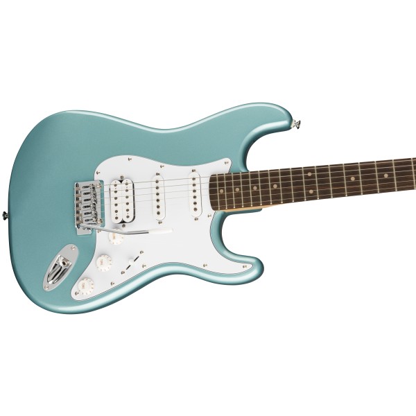 Squier FSR Affinity Series Stratocaster HSS, Laurel Fingerboard, White Pickguard, Ice Blue Metallic