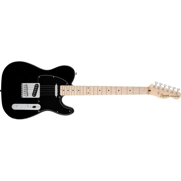 Squier FSR Affinity Series Telecaster, Maple Fingerboard, Black Pickguard, Black