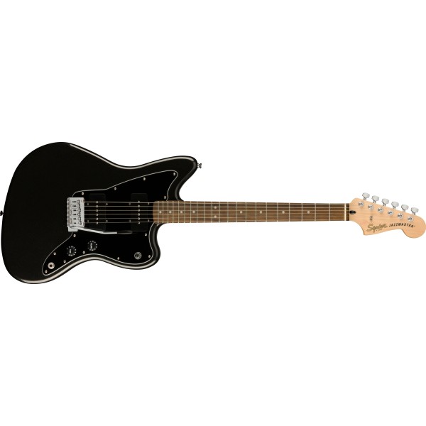 Squier FSR Affinity Series Jazzmaster, Laurel Fingerboard, Black Pickguard, Metallic Black