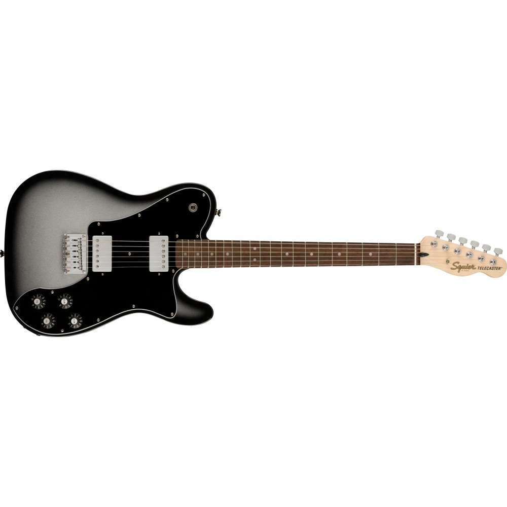 Squier FSR Affinity Series Telecaster Deluxe, Laurel Fingerboard, Black Pickguard, Silverburst