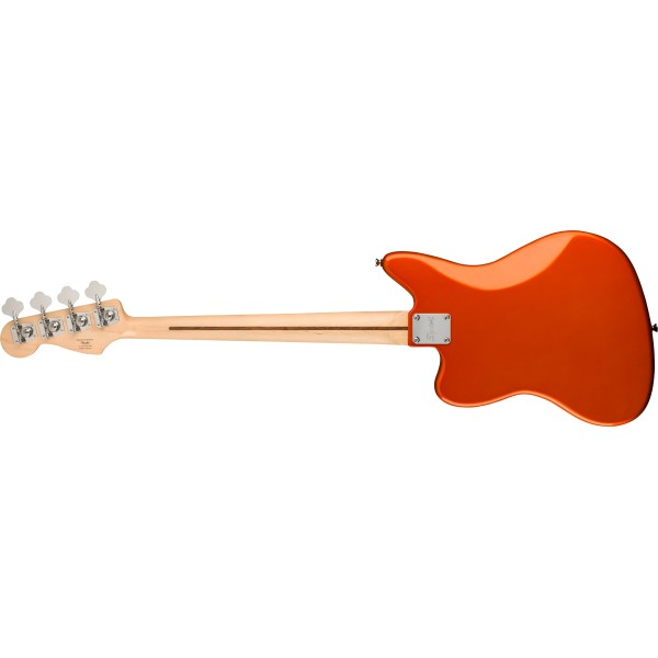 Squier FSR Affinity Series Jaguar Bass H, Laurel Fingerboard, Black Pickguard, Matching Headstock, Metallic Orange