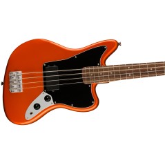 Squier FSR Affinity Series Jaguar Bass H, Laurel Fingerboard, Black Pickguard, Matching Headstock, Metallic Orange