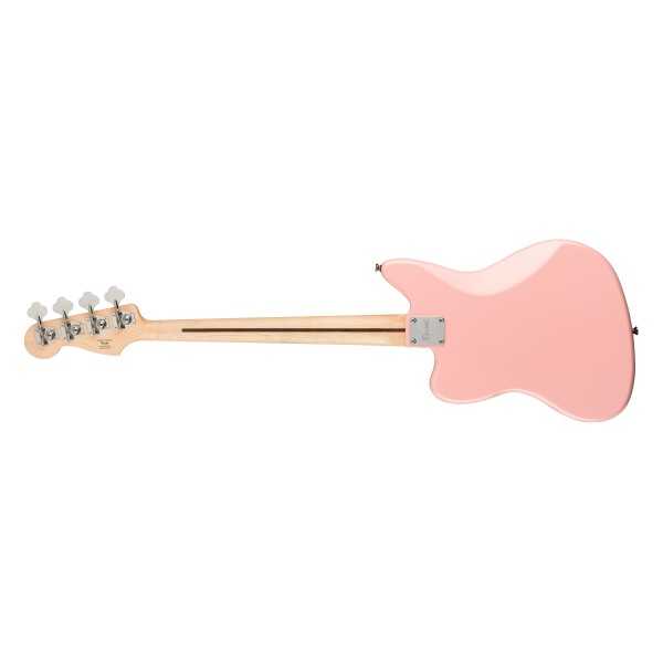 Squier FSR Affinity Series Jaguar Bass H, Laurel Fingerboard, Mint Pickguard, Matching Headstock, Shell Pink
