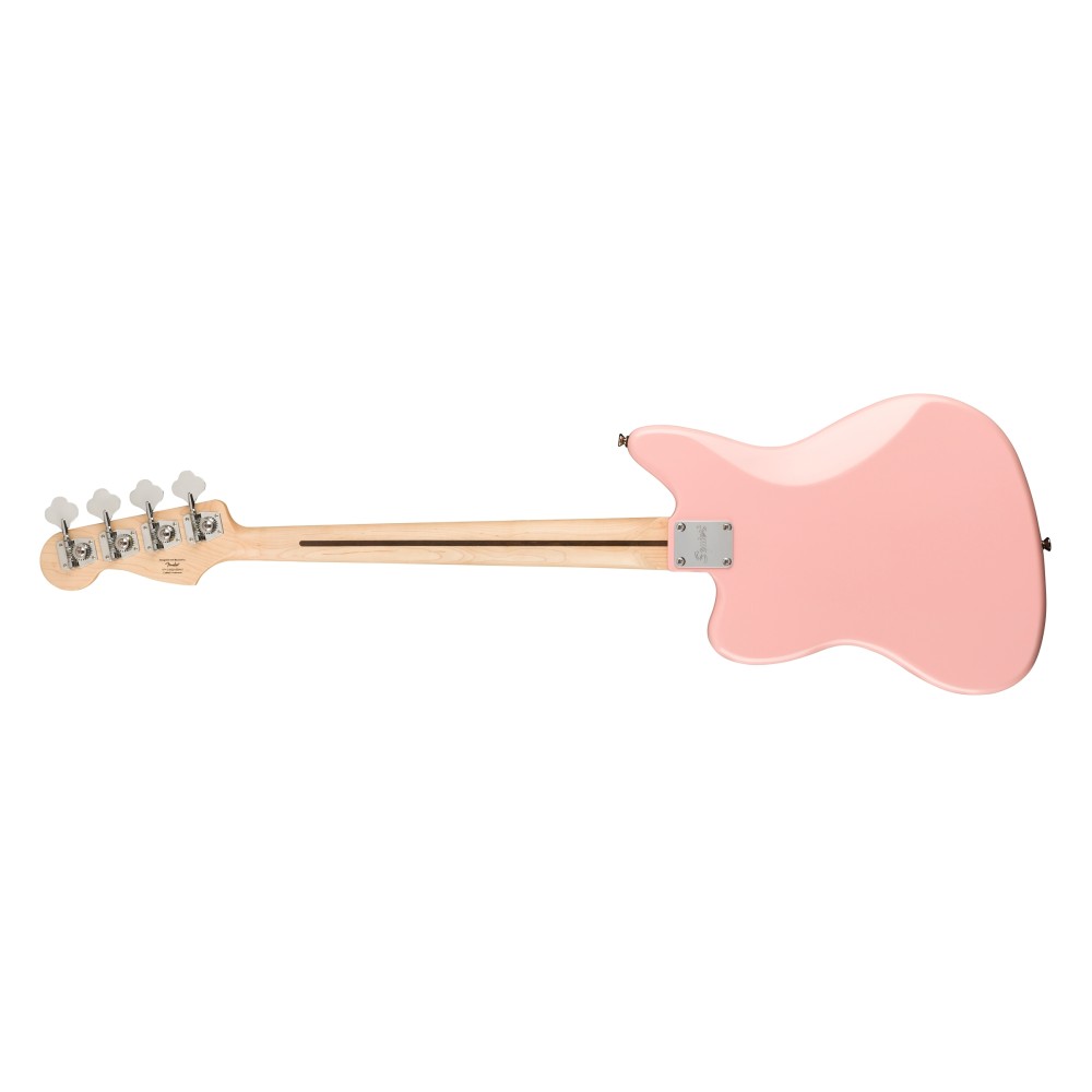Squier FSR Affinity Series Jaguar Bass H, Laurel Fingerboard, Mint Pickguard, Matching Headstock, Shell Pink