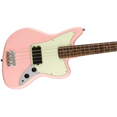 Squier FSR Affinity Series Jaguar Bass H, Laurel Fingerboard, Mint Pickguard, Matching Headstock, Shell Pink