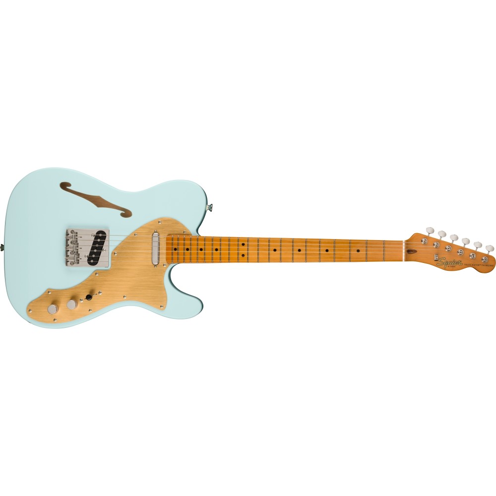 Squier FSR Classic Vibe '60s Telecaster Thinline, Maple Fingerboard, Gold Anodized Pickguard, Sonic Blue