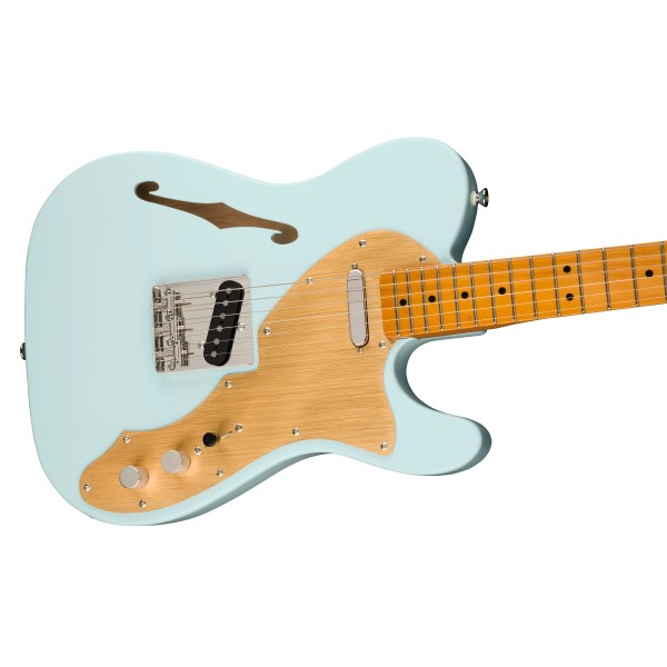 Squier FSR Classic Vibe '60s Telecaster Thinline, Maple Fingerboard, Gold Anodized Pickguard, Sonic Blue