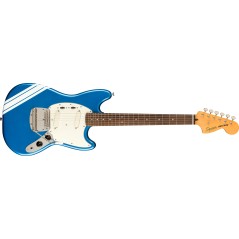 Squier FSR Classic Vibe '60s Competition Mustang, Laurel Fingerboard, Parchment Pickguard, Lake Placid Blue with Olympic White