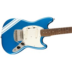 Squier FSR Classic Vibe '60s Competition Mustang, Laurel Fingerboard, Parchment Pickguard, Lake Placid Blue with Olympic White