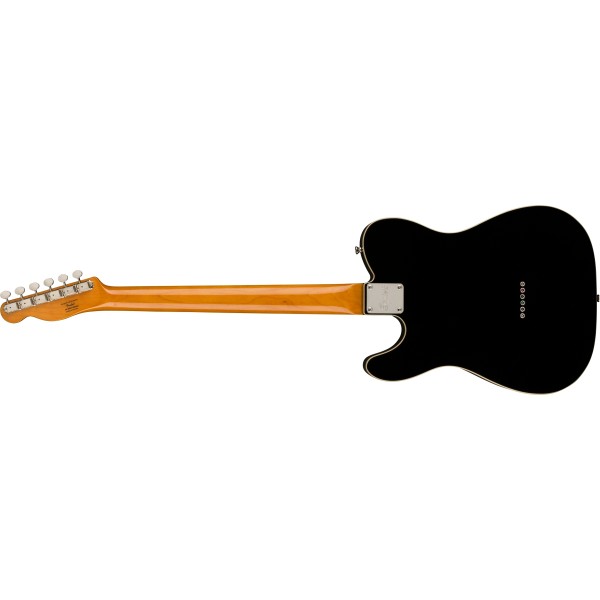 Squier Classic Vibe Baritone Custom Telecaster, Laurel Fingerboard, Parchment Pickguard, Black