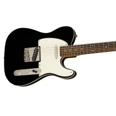 Squier Classic Vibe Baritone Custom Telecaster, Laurel Fingerboard, Parchment Pickguard, Black