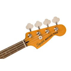 Squier FSR Classic Vibe '60s Competition Mustang Bass, Laurel Fingerboard, White Pearloid Pickguard, Capri Orange with Dakota R