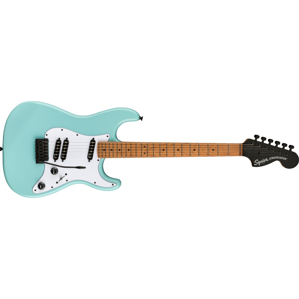 Squier FSR Contemporary Stratocaster Special, Roasted Maple Fingerboard, Parchment Pickguard, Daphne Blue