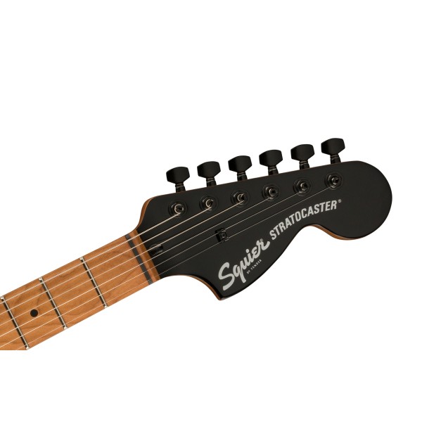 Squier FSR Contemporary Stratocaster Special, Roasted Maple Fingerboard, Parchment Pickguard, Daphne Blue