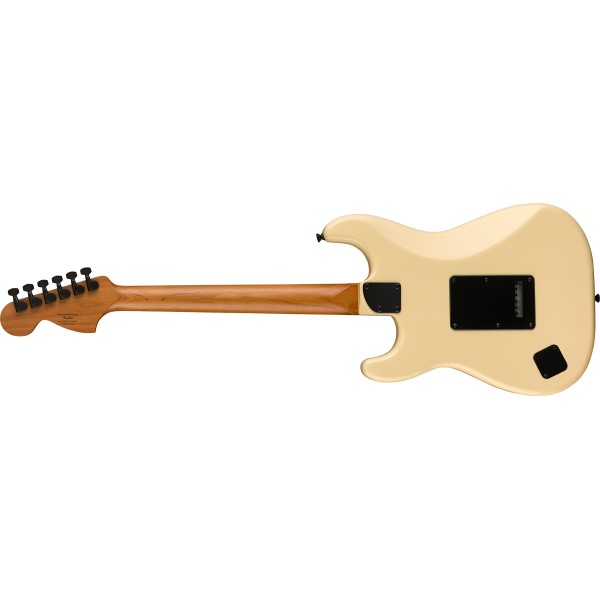 Squier FSR Contemporary Stratocaster Special, Roasted Maple Fingerboard, Black Pickguard, Vintage White