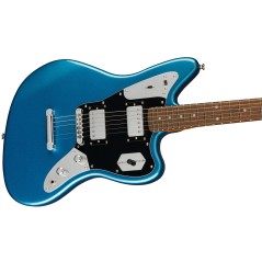 Squier FSR Contemporary Jaguar HH ST, Laurel Fingerboard, Black Pickguard, Lake Placid Blue