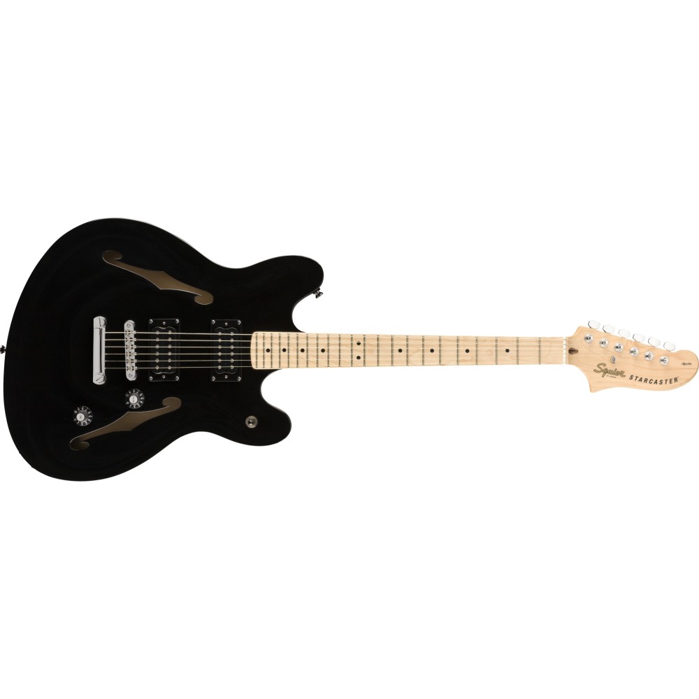 Squier Affinity Series Starcaster, Maple Fingerboard, Black