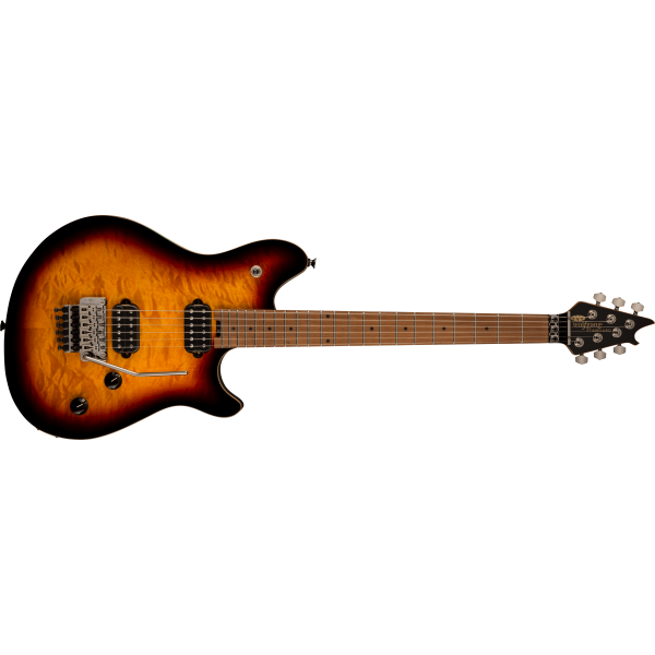 EVH Wolfgang WG Standard QM, Baked Maple Fingerboard, 3-Color Sunburst