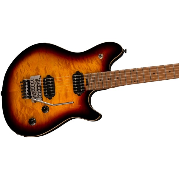 EVH Wolfgang WG Standard QM, Baked Maple Fingerboard, 3-Color Sunburst