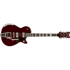 Gretsch G6134TFM-NH Nigel Hendroff Signature Penguin, Ebony Fingerboard, Dark Cherry Metallic Flame