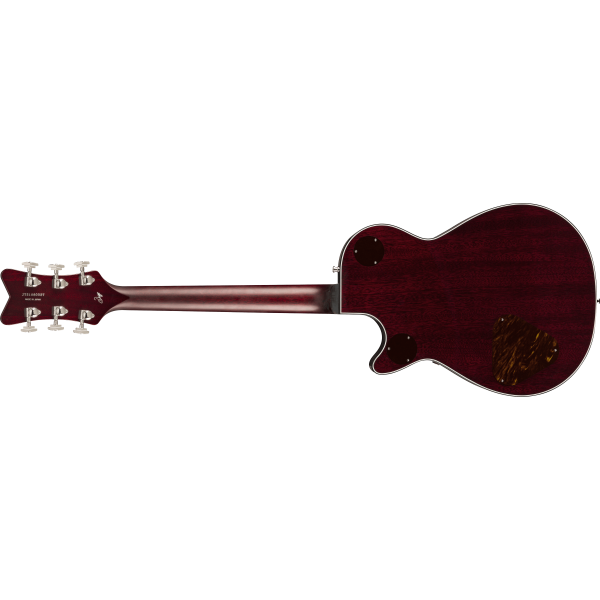 Gretsch G6134TFM-NH Nigel Hendroff Signature Penguin, Ebony Fingerboard, Dark Cherry Metallic Flame