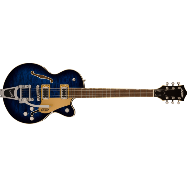 Gretsch G5655T-QM Electromatic Center Block Jr. Single-Cut Quilted Maple with Bigsby, Hudson Sky